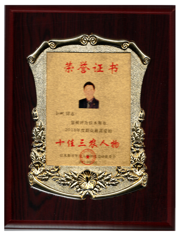 2015年孙斌获十佳三农人物